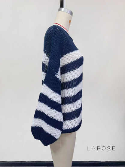 Johannah Striped Knit Sweater
