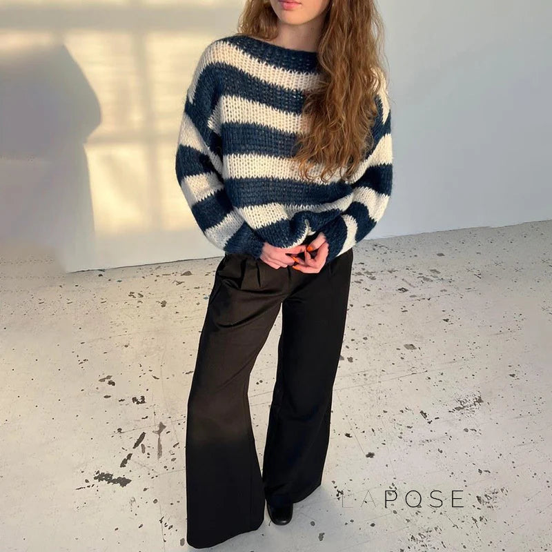 Johannah Striped Knit Sweater