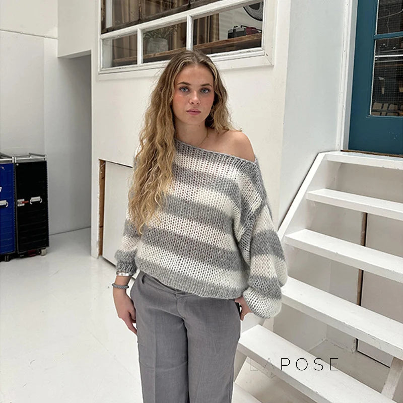 Johannah Striped Knit Sweater