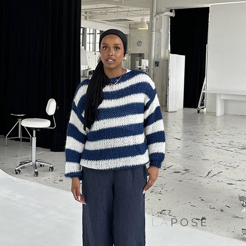 Johannah Striped Knit Sweater
