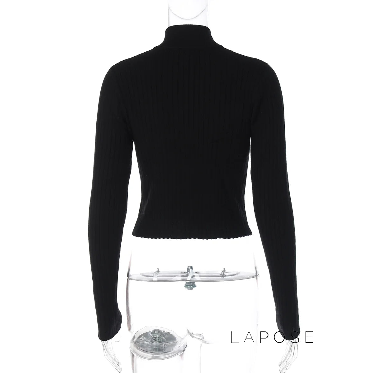 Kacy Contrast Zipper Knit Top