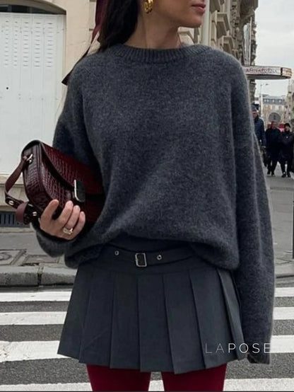 Kalie Relaxed Knit Sweater
