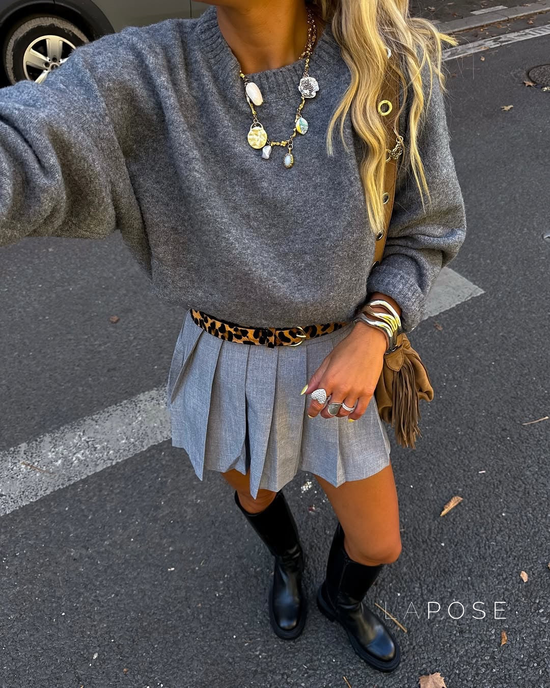 Kalie Relaxed Knit Sweater