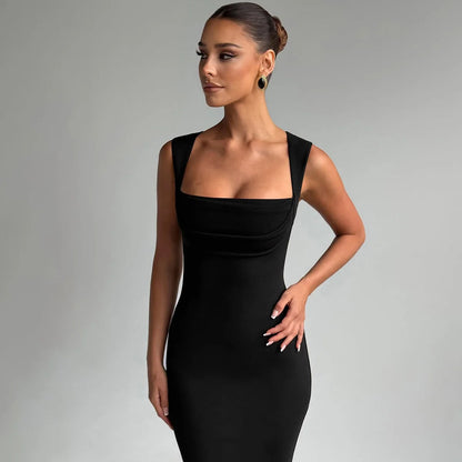 Kambria Square Neck Maxi Dress