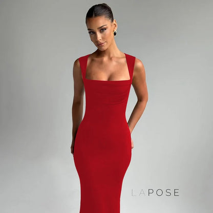 Kambria Square Neck Maxi Dress
