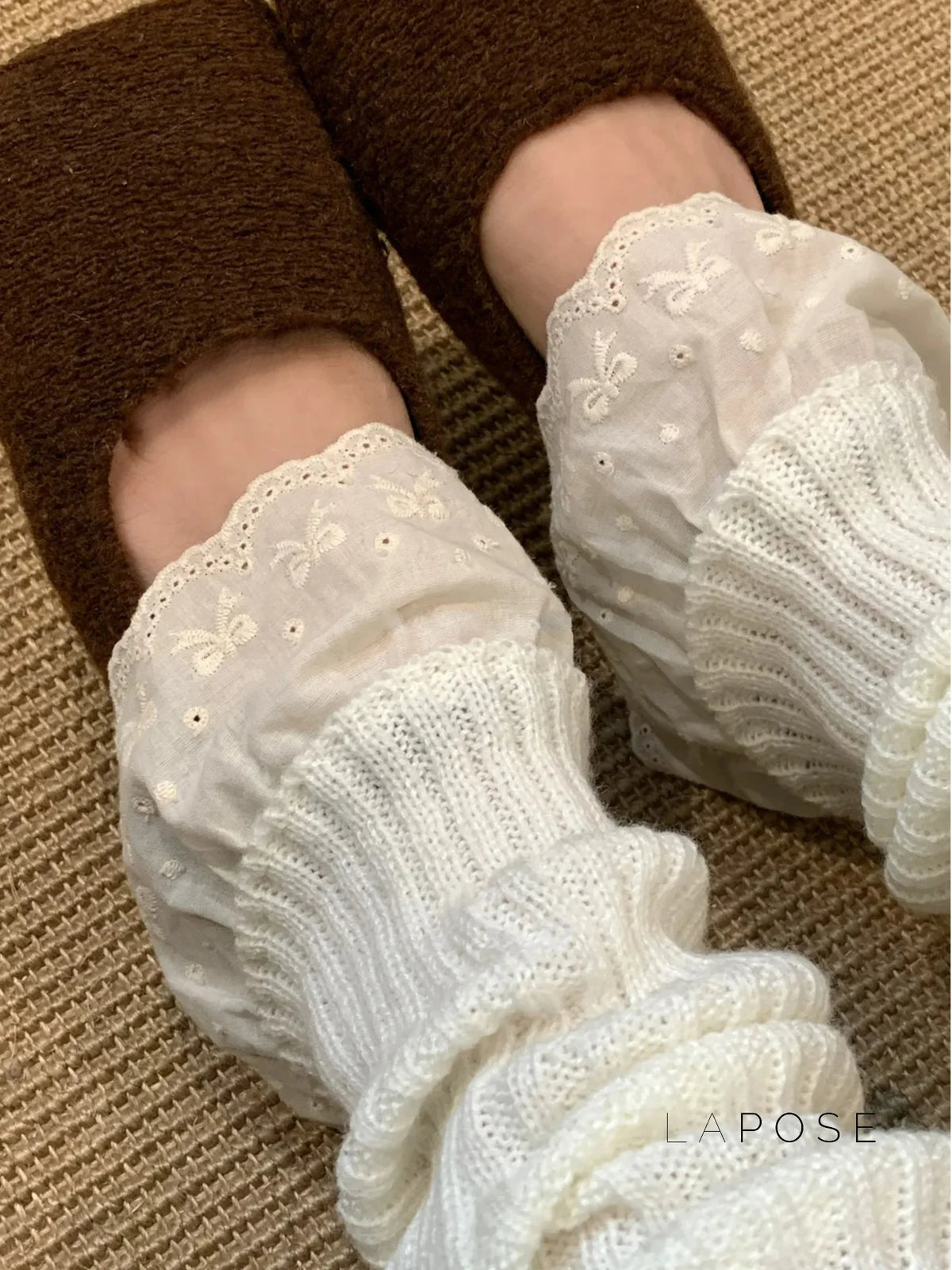 Kathleen Lace Knit Leg Warmer