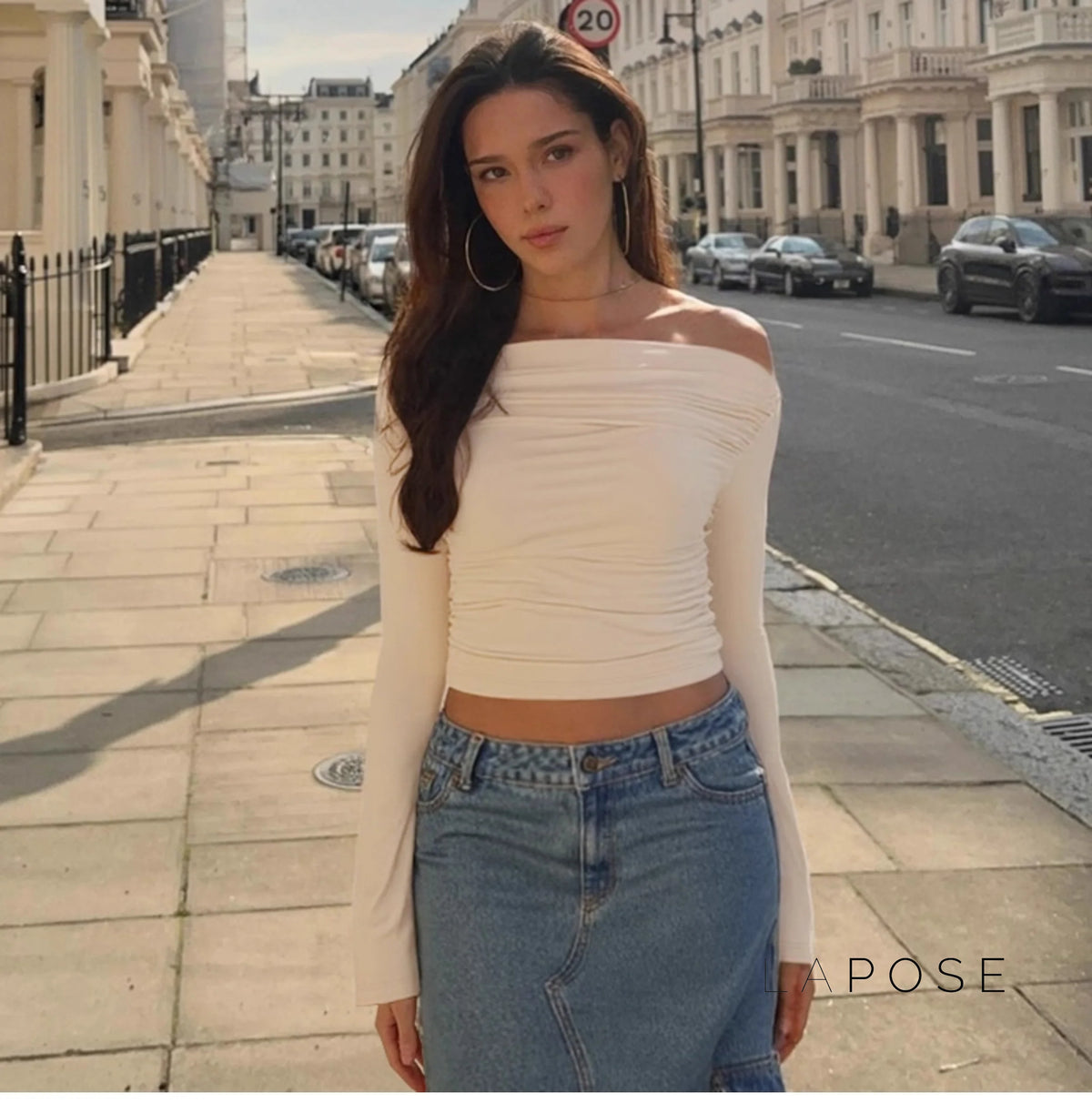 Kenadie Off Shoulder Ruched Top