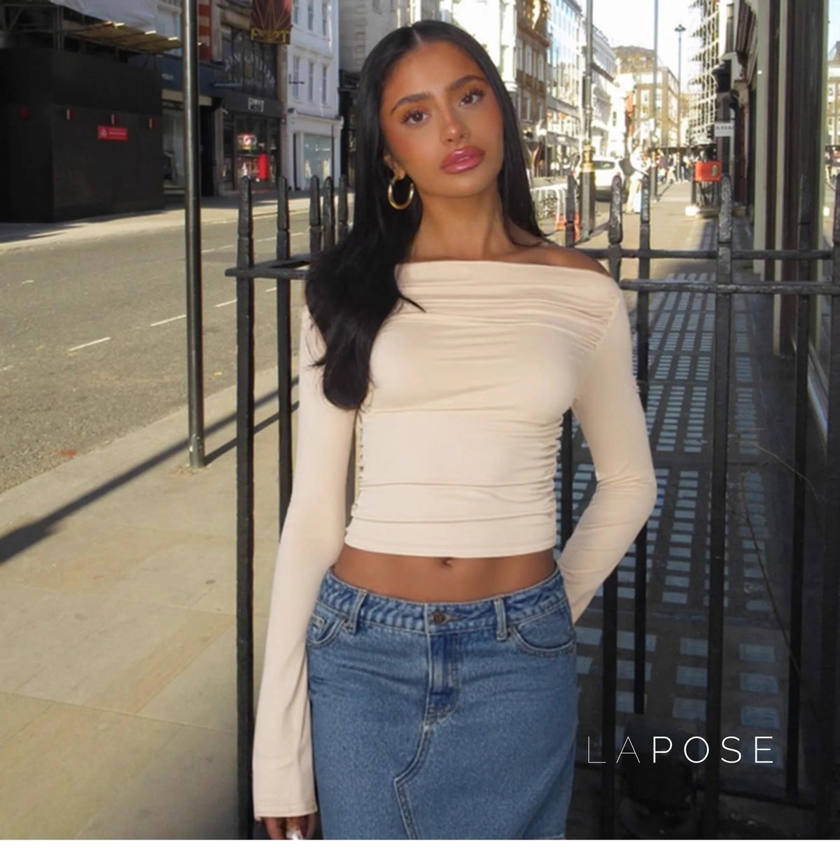 Kenadie Off Shoulder Ruched Top