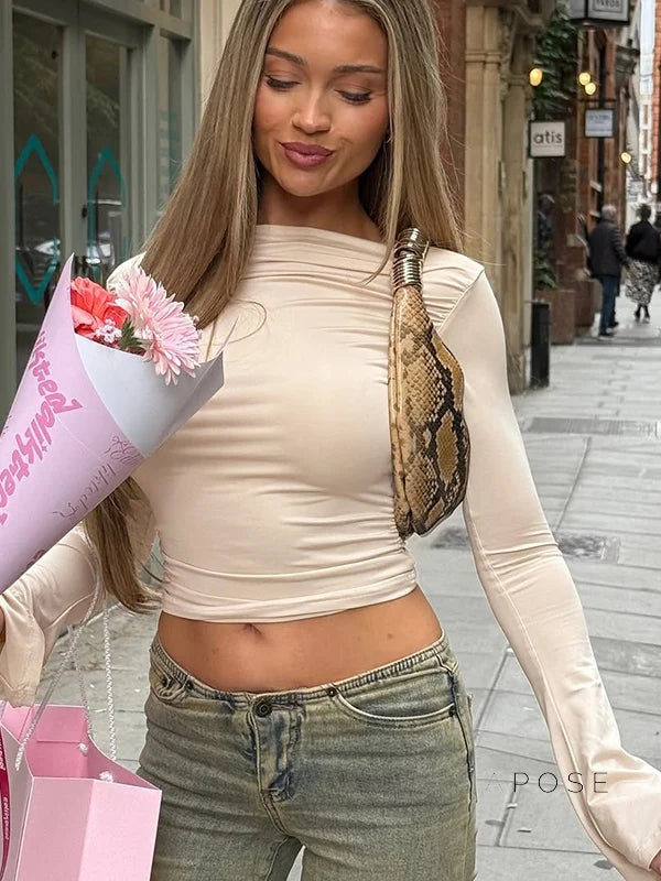 Kenadie Off Shoulder Ruched Top