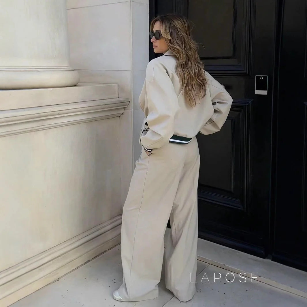 Kenley Khaki Ribbed Jacket
