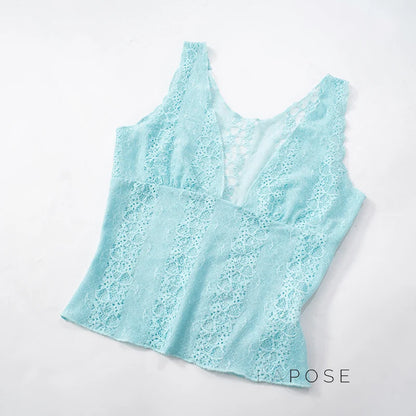 Kenzlie Lace Trim Crop Top
