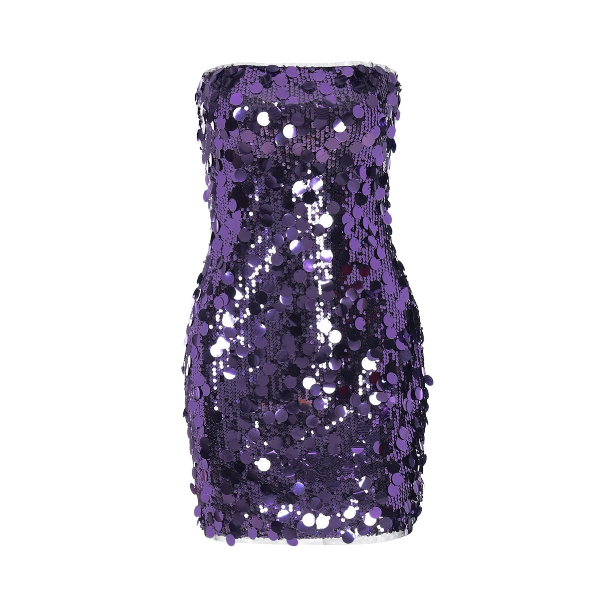 Kollins Sequin Strapless Midi Dress