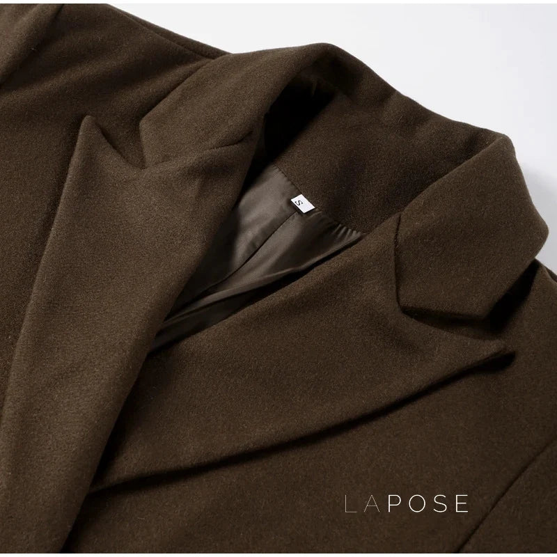 Korbyn Double-Breasted Woolen Coat