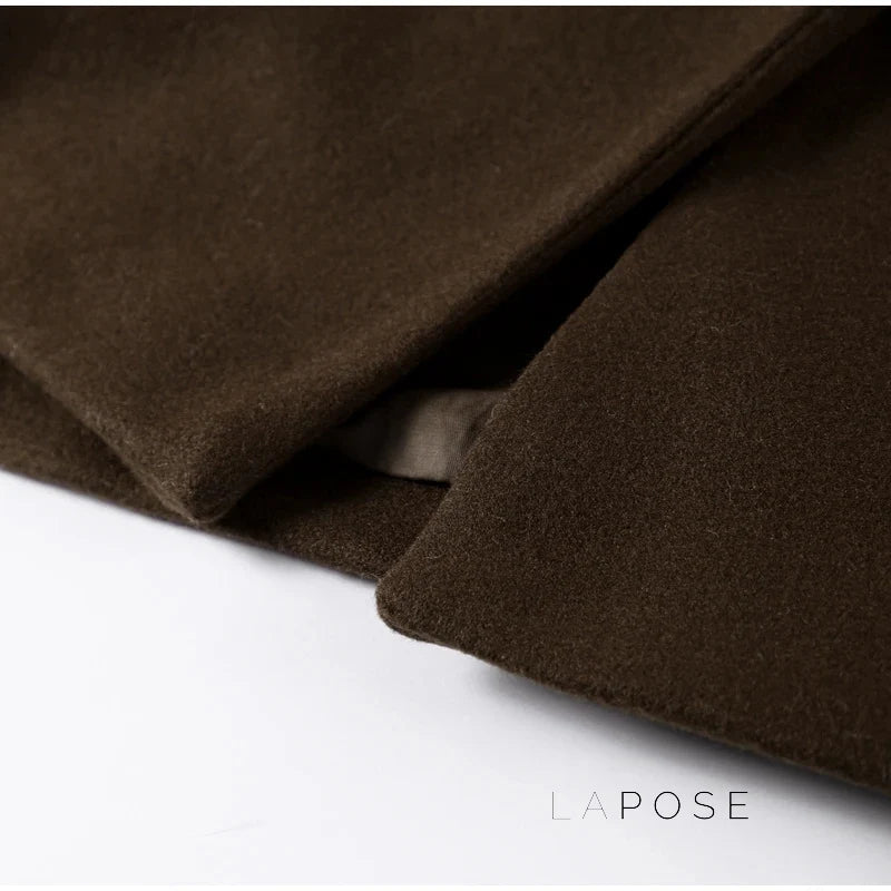 Korbyn Double-Breasted Woolen Coat