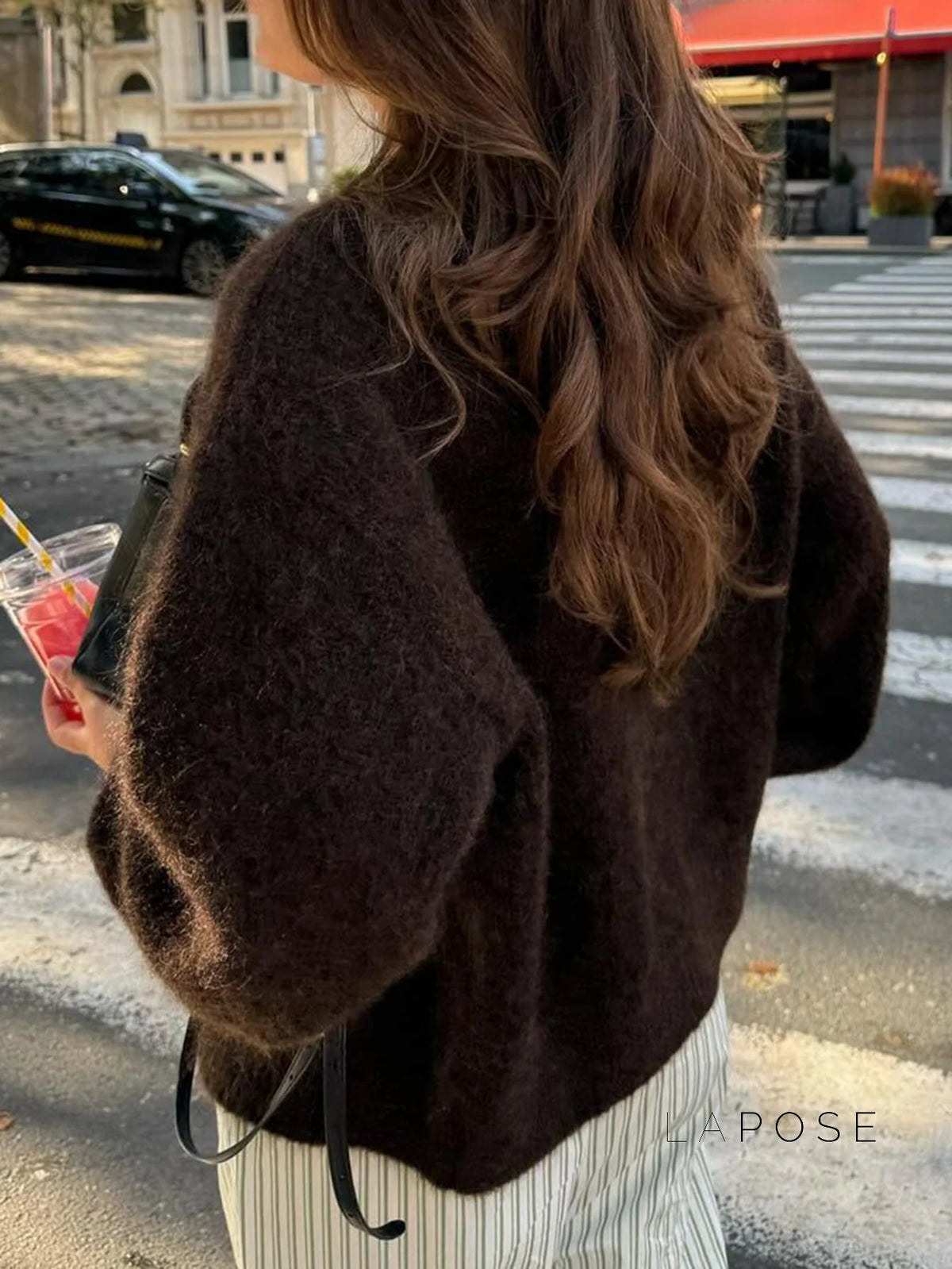 Kristy Button-Front Knit Cardigan