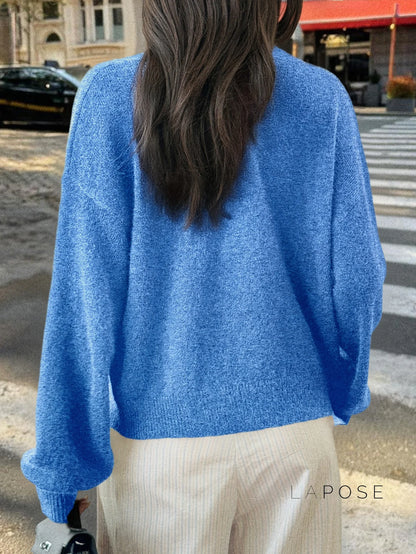 Kristy Button-Front Knit Cardigan