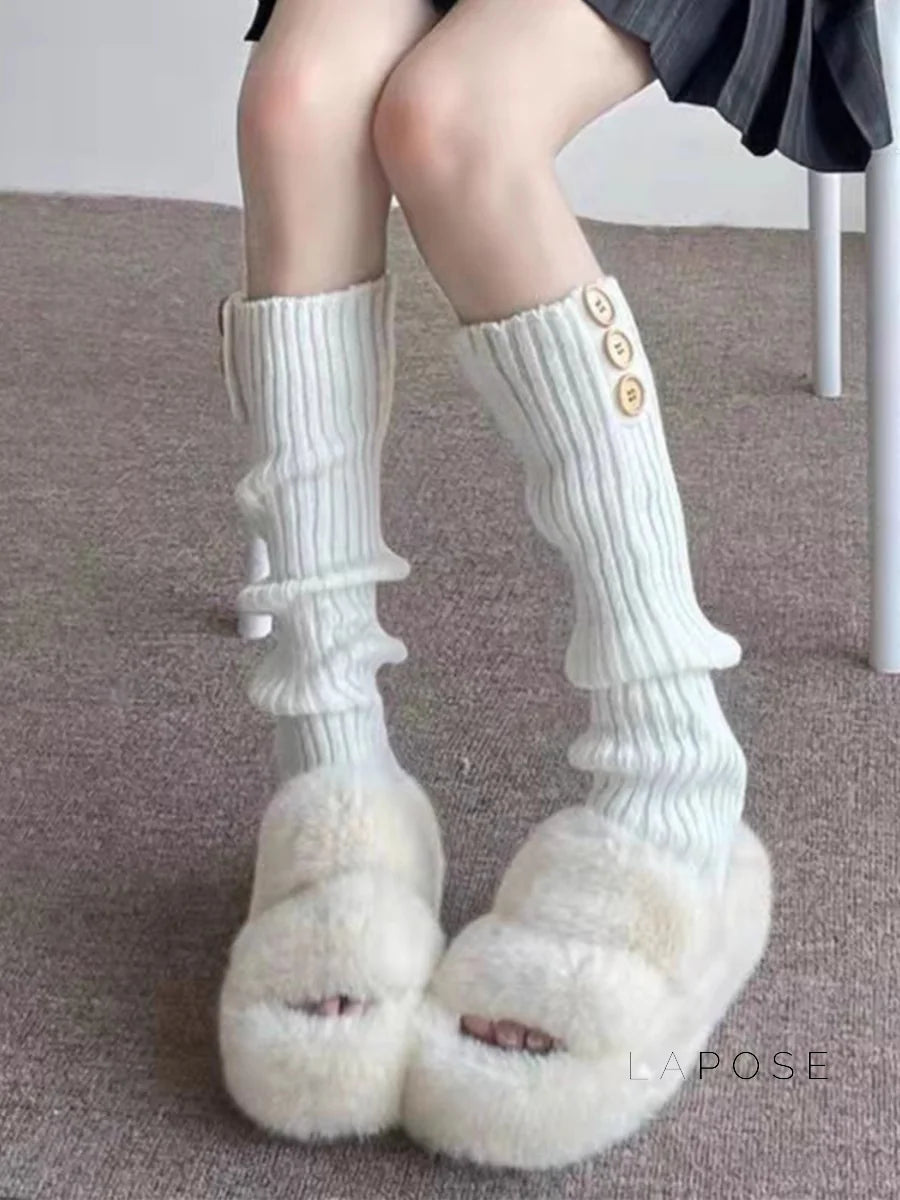 Kyra Buttoned Leg Warmers