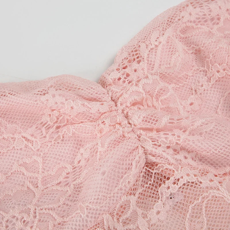 Lace Trim Halter Camisole Top