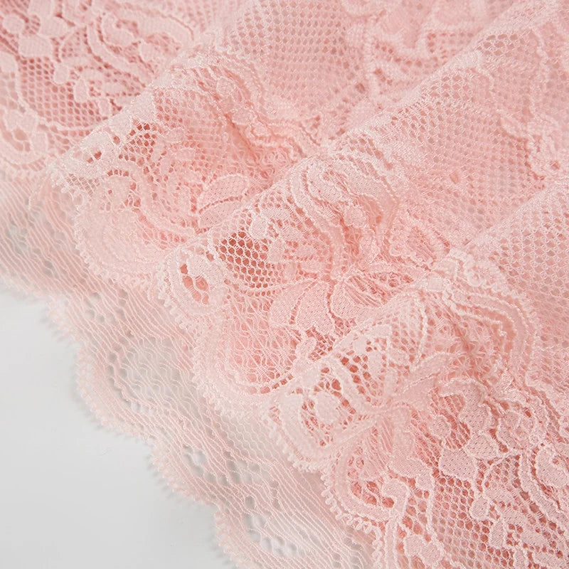 Lace Trim Halter Camisole Top