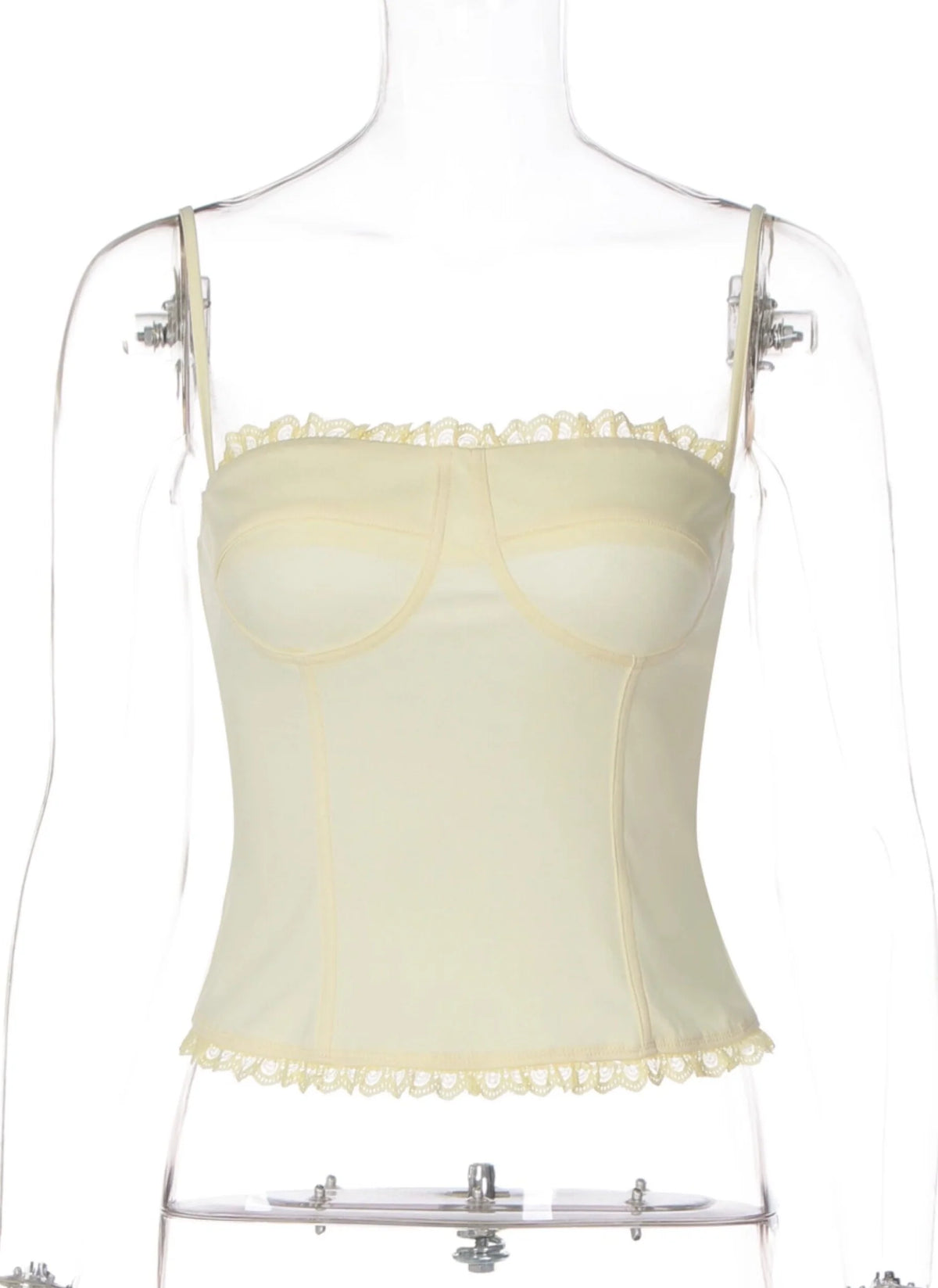 Lace Trim Patchwork Camisole