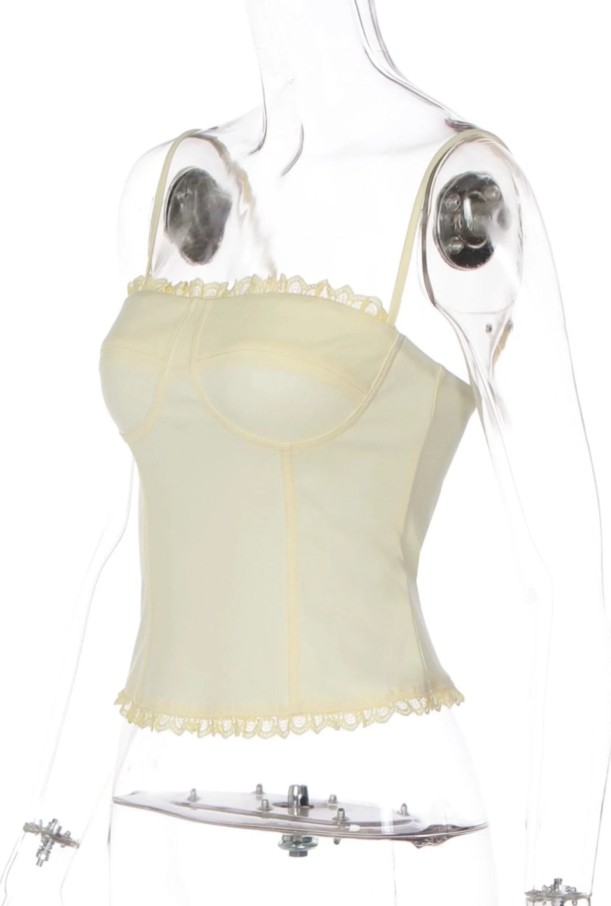 Lace Trim Patchwork Camisole
