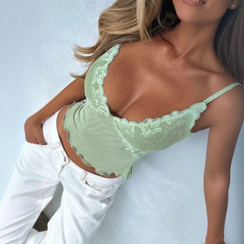 Lace V-Neck Camisole Top