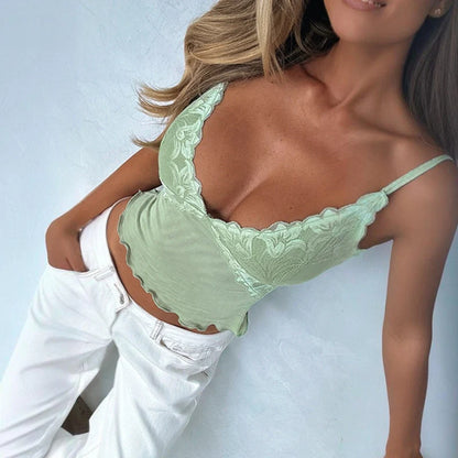 Lace V-Neck Camisole Top
