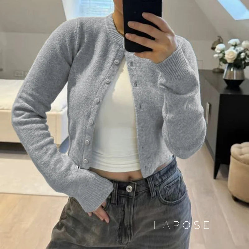 Laylani Buttoned Knit Cardigan