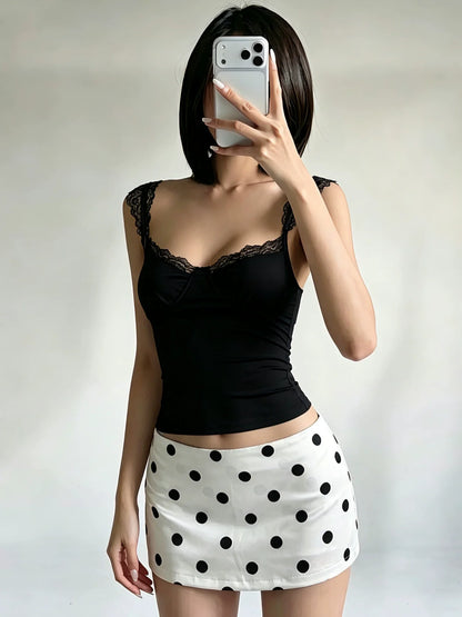 Leia Lace Trim Corset Camisole