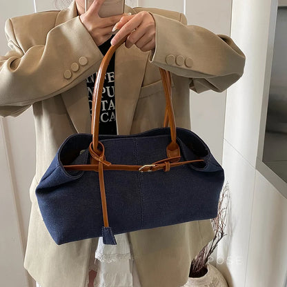 Leiana Colorblock Denim Tote