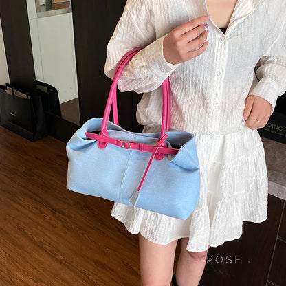 Leiana Colorblock Denim Tote