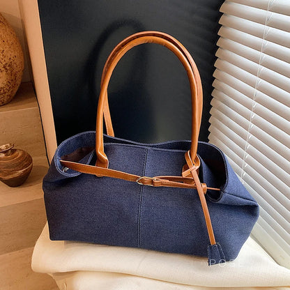 Leiana Colorblock Denim Tote