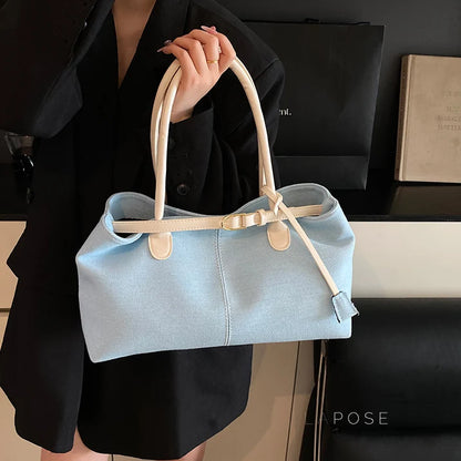 Leiana Colorblock Denim Tote