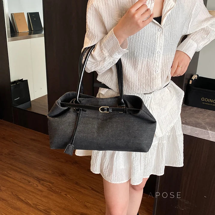 Leiana Colorblock Denim Tote