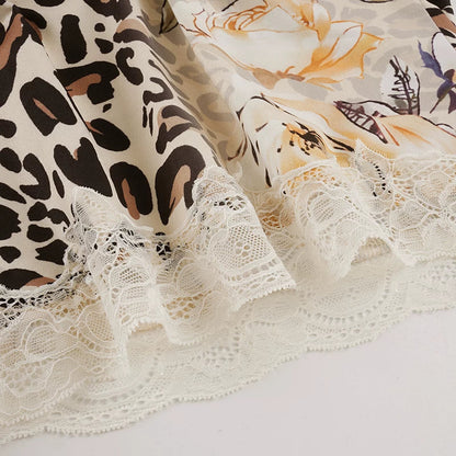 Lilith Leopard Floral Lace Camisole