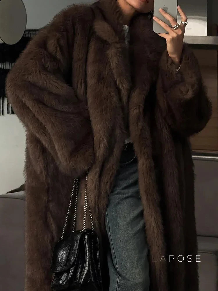 Lilly Fluffy Faux Fur Coat