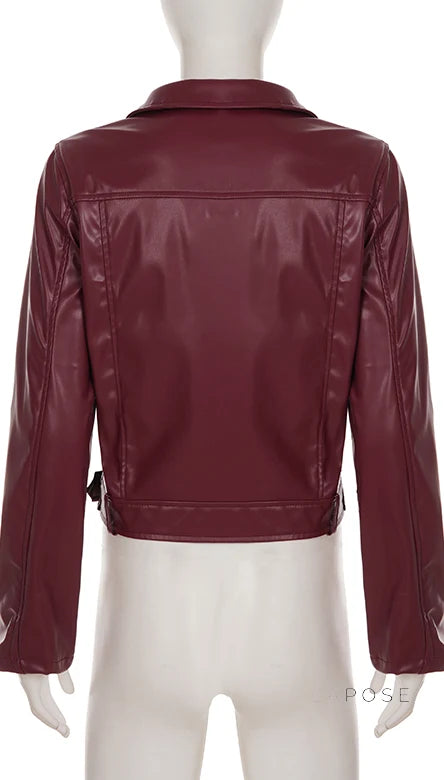 Lilyann Faux Leather Moto Jacket