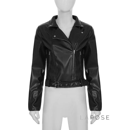 Lilyann Faux Leather Moto Jacket