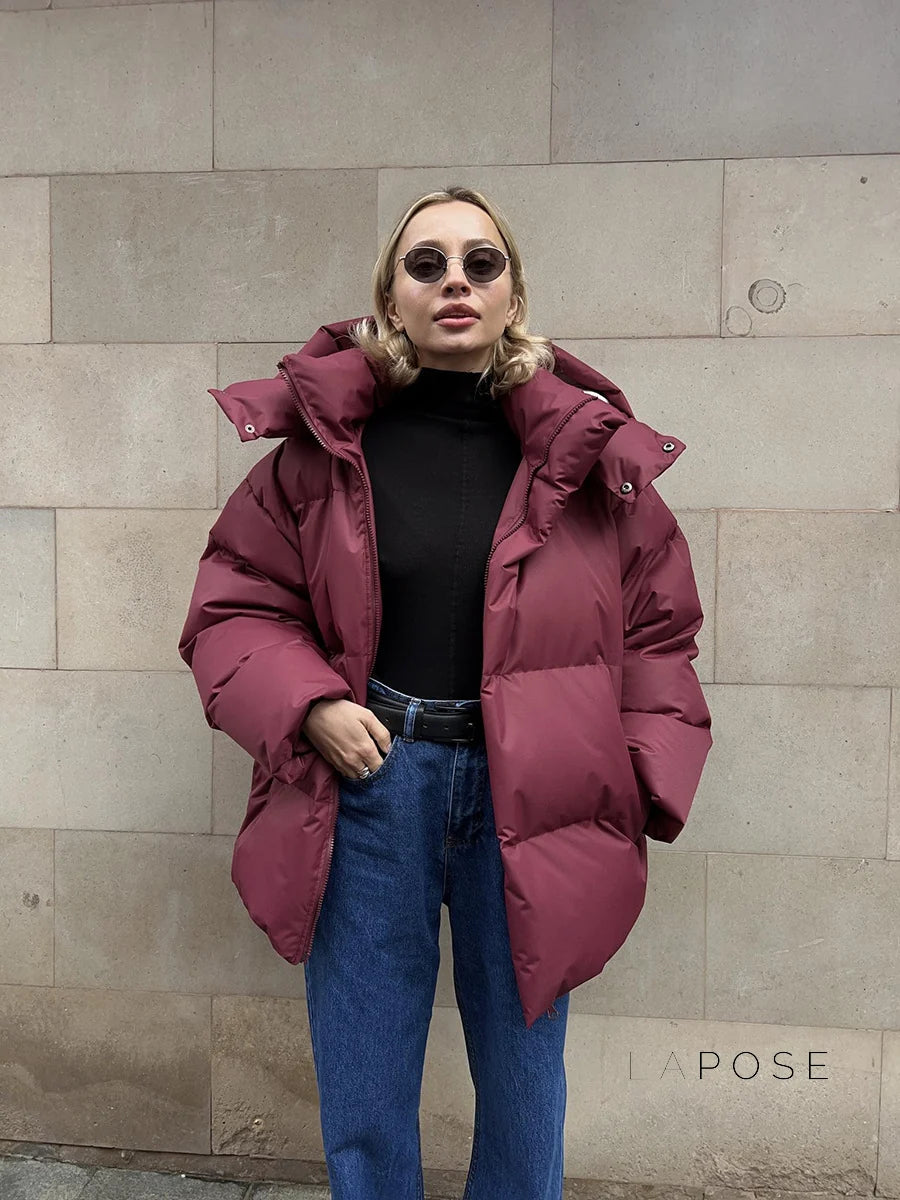 Lilyth Oversized Hooded Quilted Coat