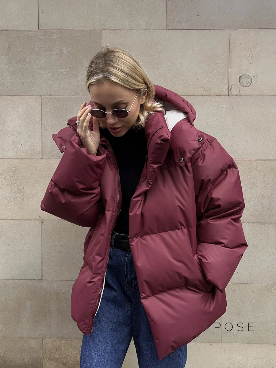 Lilyth Oversized Hooded Quilted Coat
