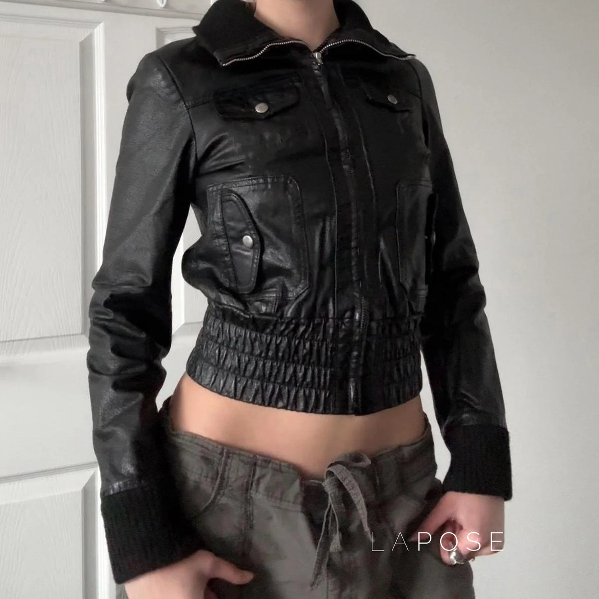 Liv Patchwork Moto Jacket