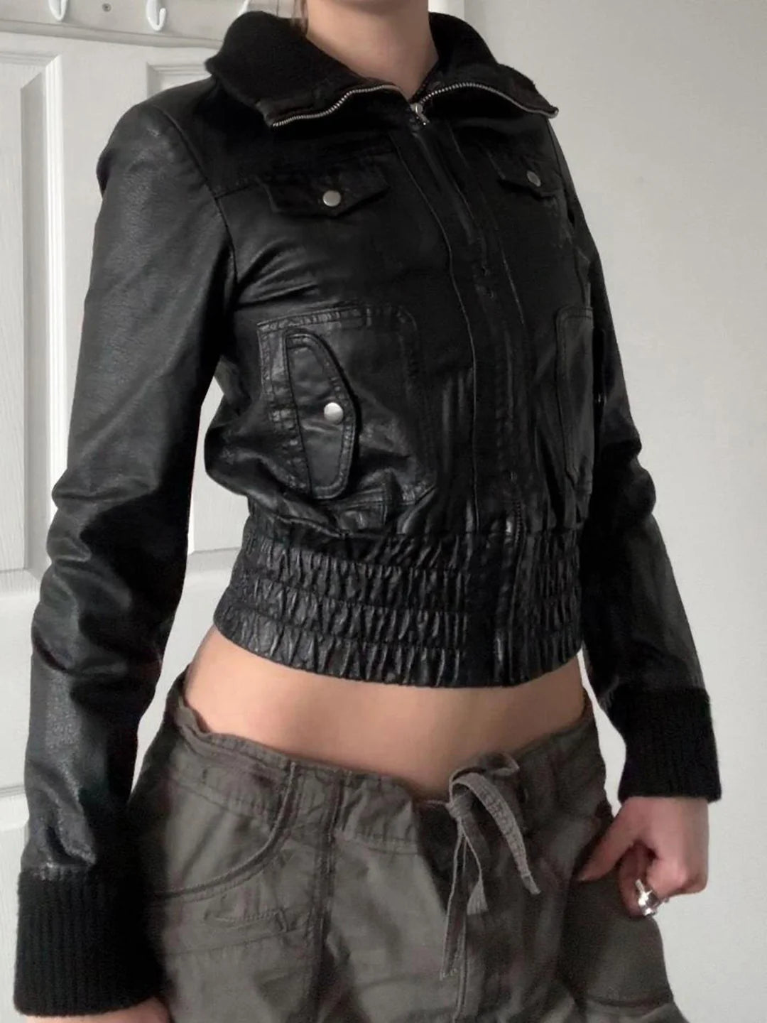 Liv Patchwork Moto Jacket