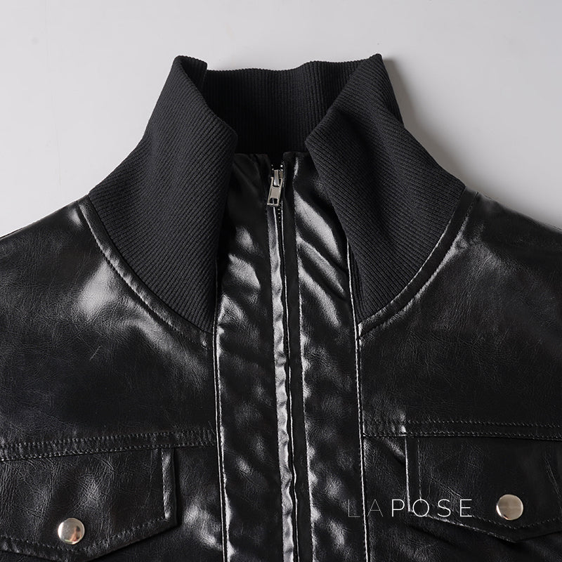 Liv Patchwork Moto Jacket