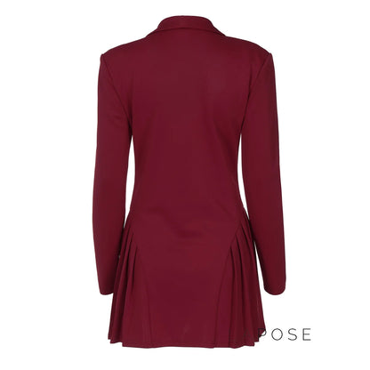 Louella Collared Ruffle Mini Dress