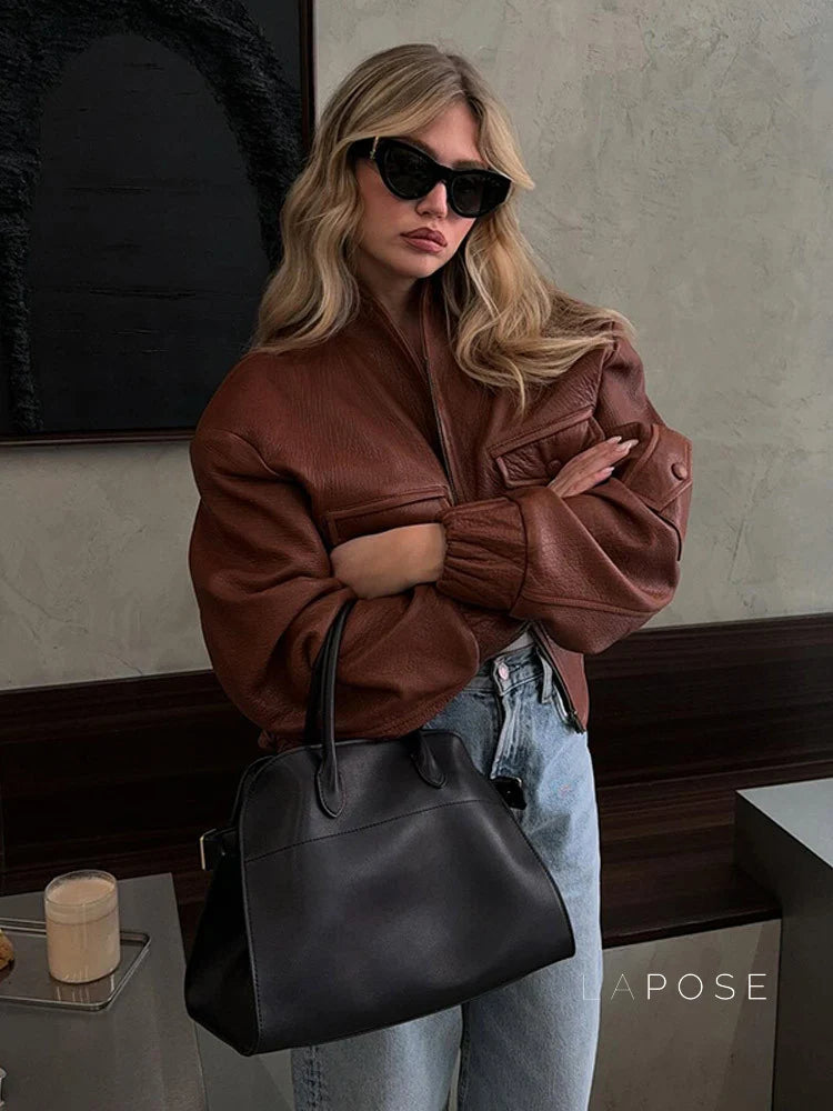 Lua Faux Leather Jacket