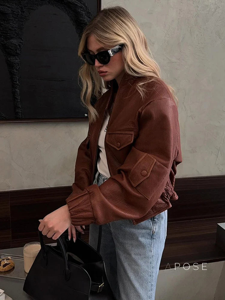 Lua Faux Leather Jacket