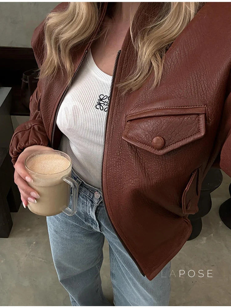 Lua Faux Leather Jacket