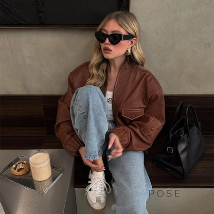 Lua Faux Leather Jacket