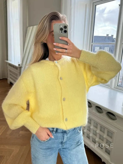 Lyrik Macaron Knit Cardigan