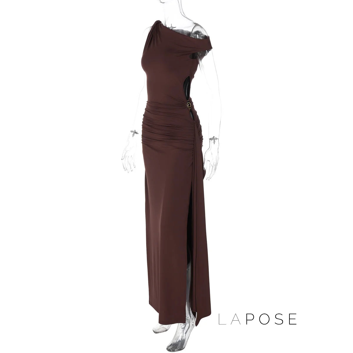 Maahi One-Shoulder Slit Maxi Dress